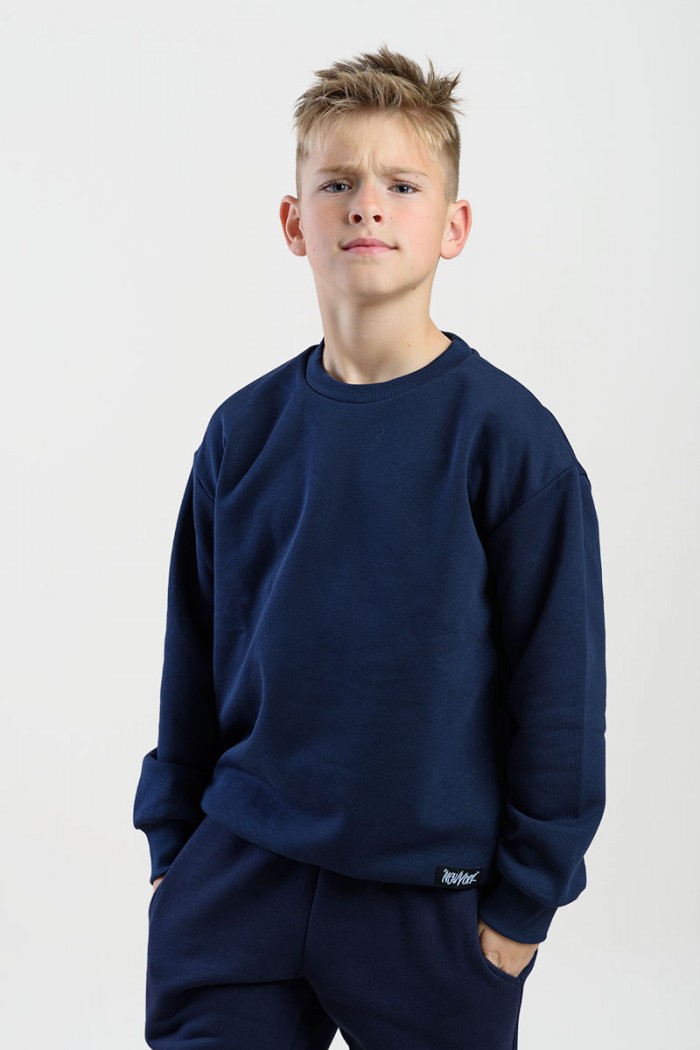 Sweatshirt mit Ausschnitt TRAX 46858 BLUE DROPS