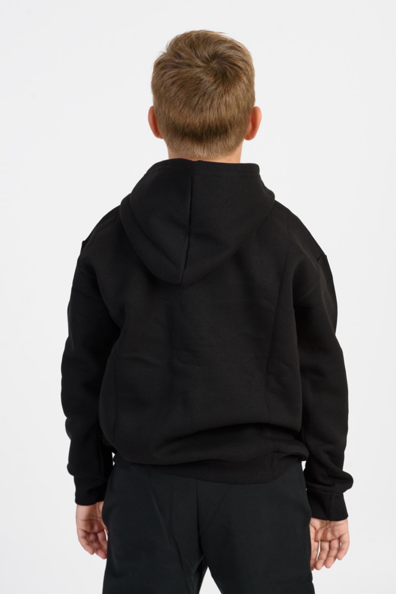 Sweatshirt with hood TRAX 46859 BLACK
