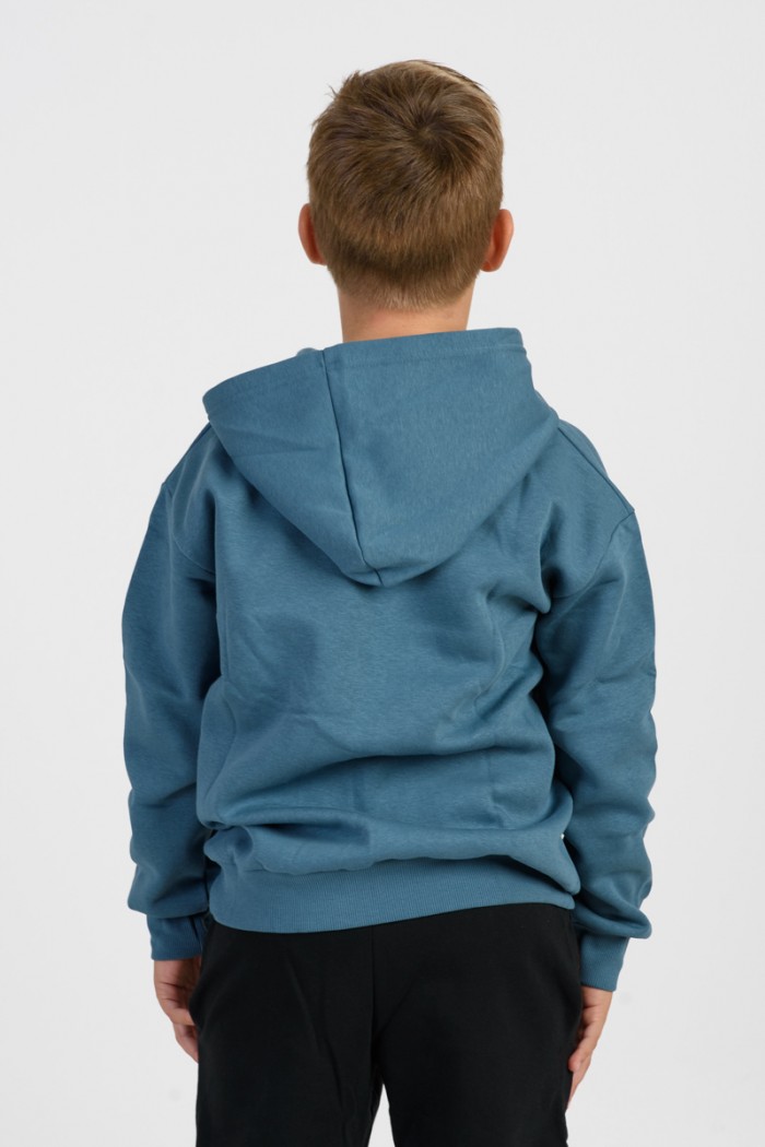Sweatshirt with hood TRAX 46859 PETROL