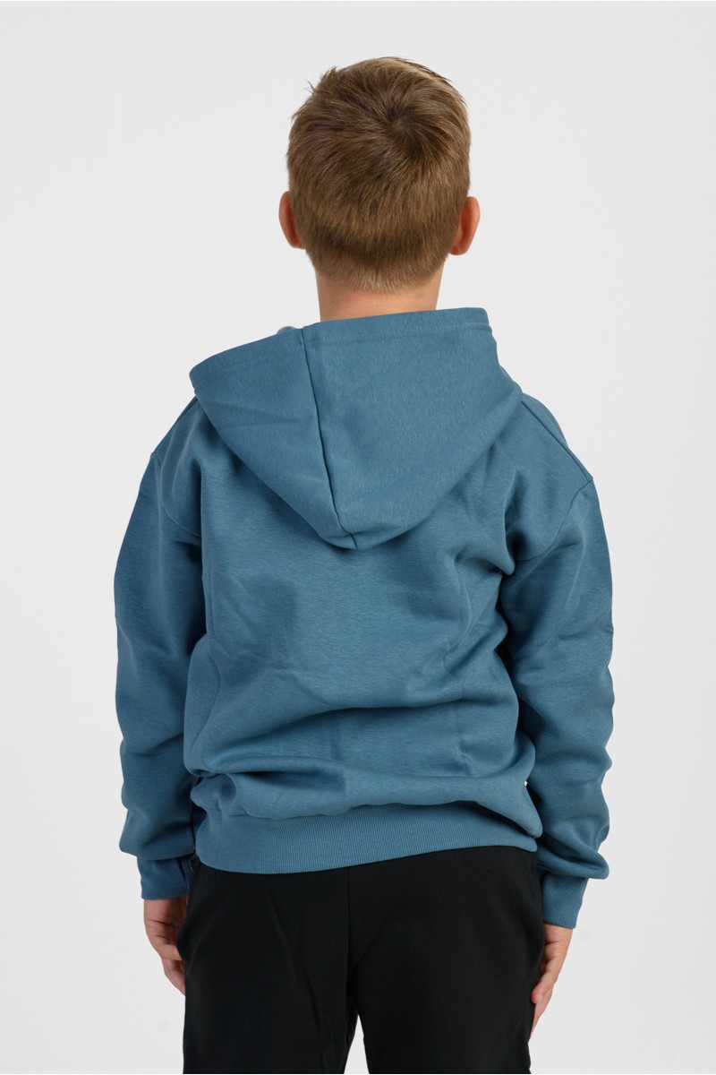 Sweatshirt with hood TRAX 46859 PETROL