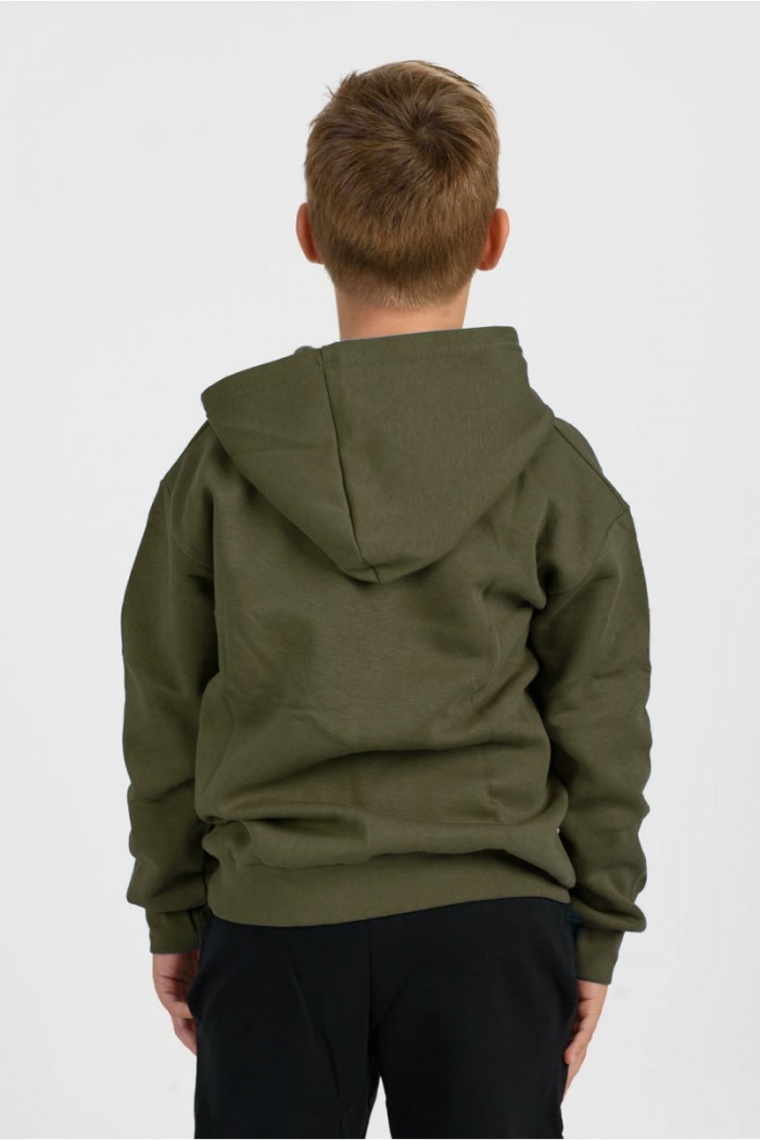 Sweatshirt with hood TRAX 46859 HAKI