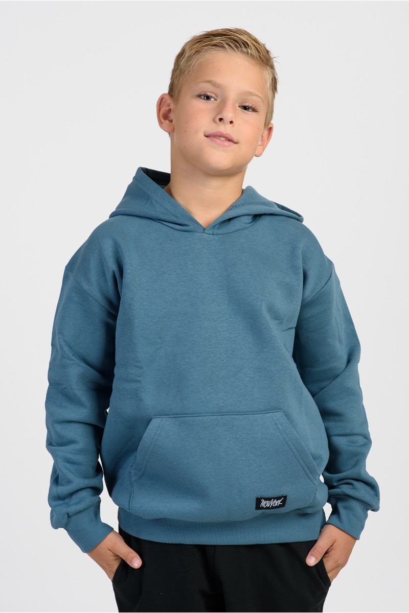 Sweatshirt with hood TRAX 46859 PETROL