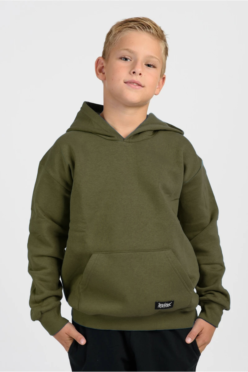 Sweatshirt with hood TRAX 46859 HAKI