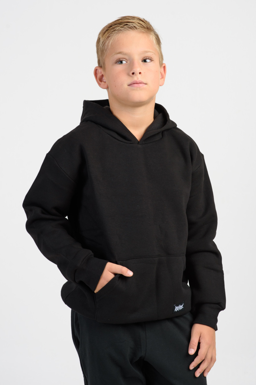 Sweatshirt with hood TRAX 46859 BLACK