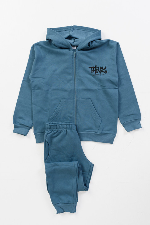 Teenage overalls with cardigan set TRAX 46882 PETROL