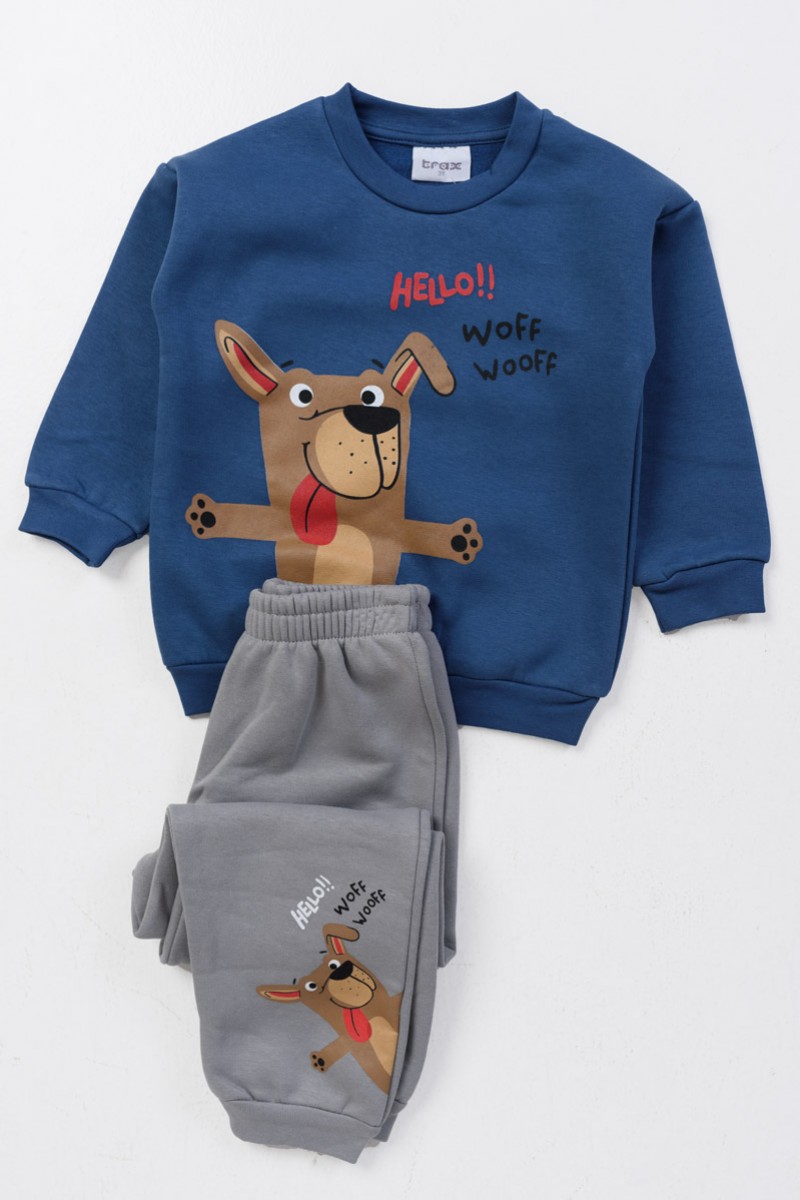Kinder-Overall-Set TRAX Junge Scooby 46928 INDIGO