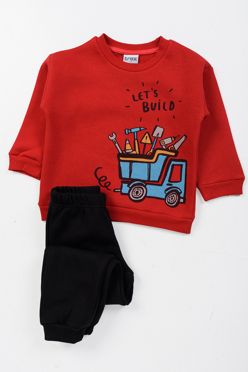 Children's Overalls set TRAX boy 46959 RED