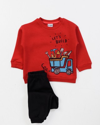 Children's Overalls set TRAX boy 46959 RED