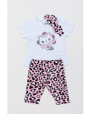 BABY SUMMER SET FOR GIRLS TRAX 47017 WHITE