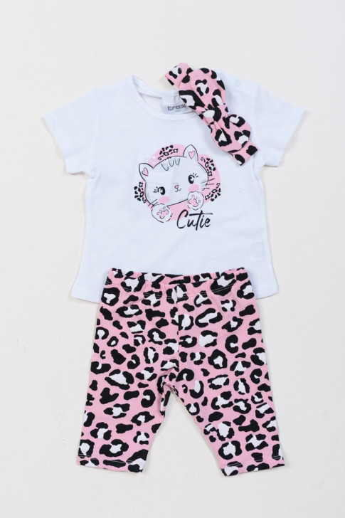 BABY SUMMER SET FOR GIRLS TRAX 47017 WHITE
