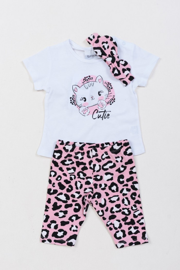 BABY SUMMER SET FOR GIRLS TRAX 47017 WHITE