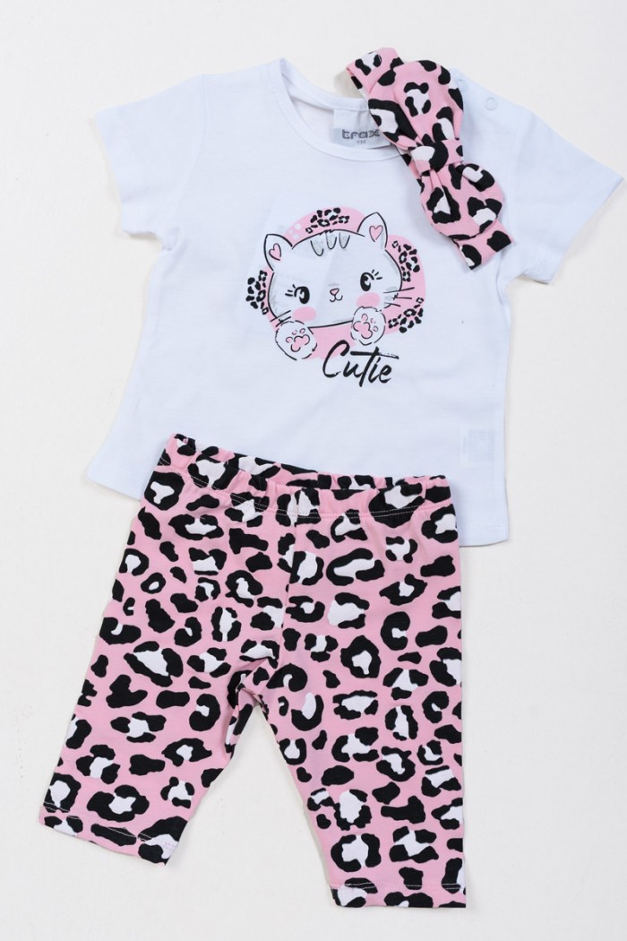 BABY SUMMER SET FOR GIRLS TRAX 47017 WHITE