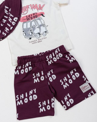 BABY SET WITH HAT BOY TRAX 47056 ECRU