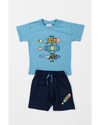 SUMMER SET BOY TRAX 47419 TURQUOISE