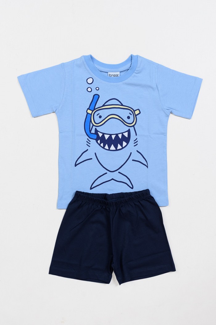 Children's summer pyjamas for boys TRAX 47491