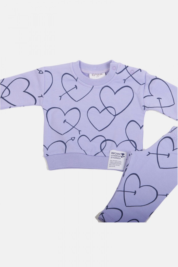 Baby girl set TRAX Hearts 48505