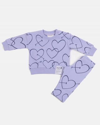 Baby girl set TRAX Hearts 48505