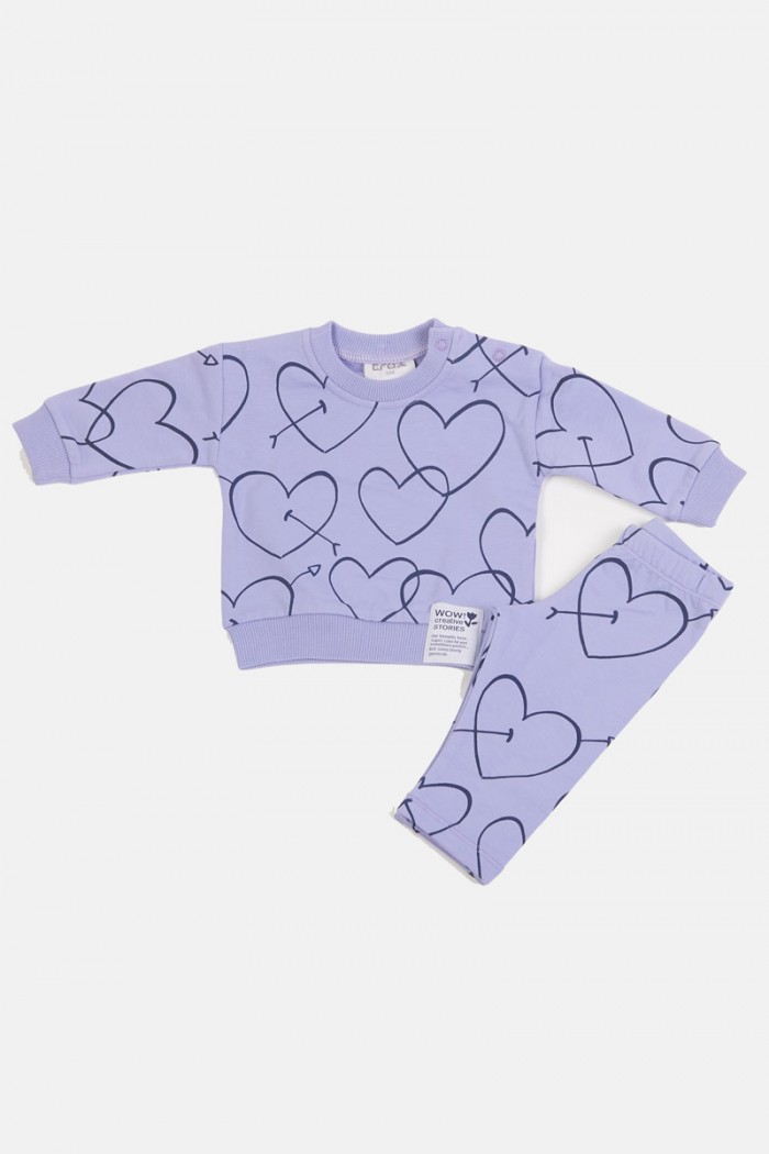 Baby girl set TRAX Hearts 48505