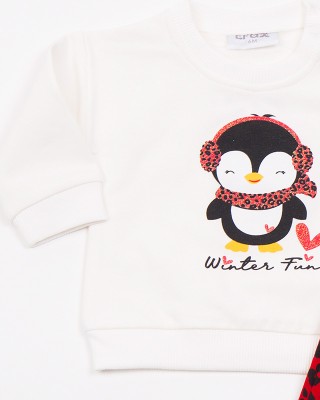 BABY CLOTHES SET WITH RIBBON TRAX 48507 ECRU