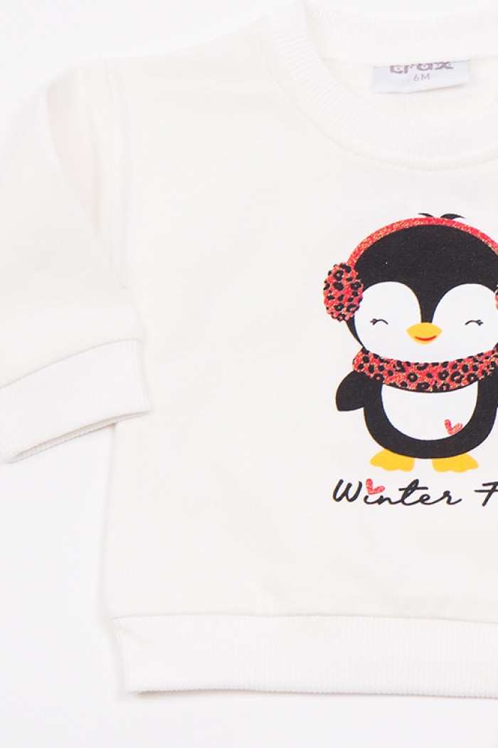 BABY CLOTHES SET WITH RIBBON TRAX 48507 ECRU