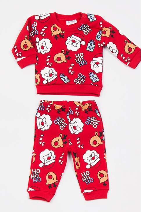 Christmas overalls for babies TRAX 48570 RED
