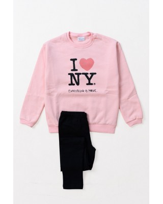 WINTER OVERALLS SET TRAX GIRL 48606 PINK