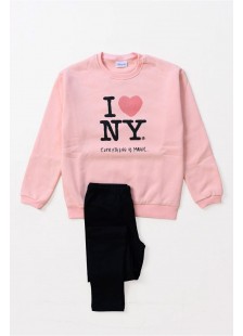 WINTER OVERALLS SET TRAX GIRL 48606 PINK WINTER OVERALLS SET TRAX GIRL 48606 PINK