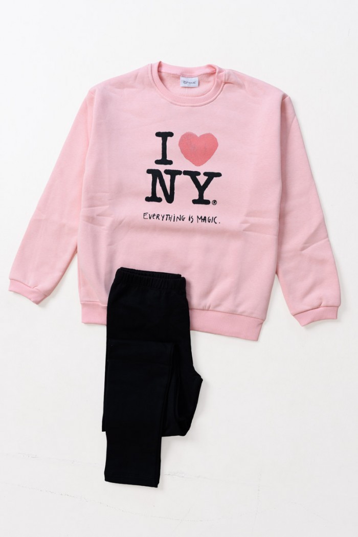 WINTER OVERALLS SET TRAX GIRL 48606 PINK