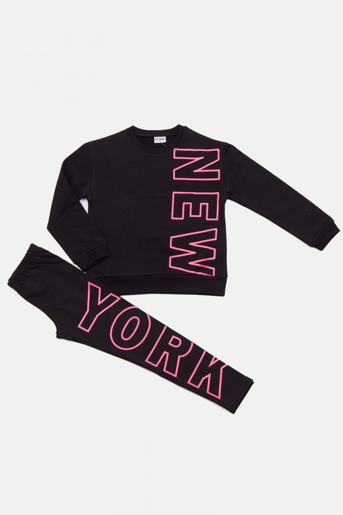 WINTEROVERALL SET TRAX GIRL 48611 SCHWARZ