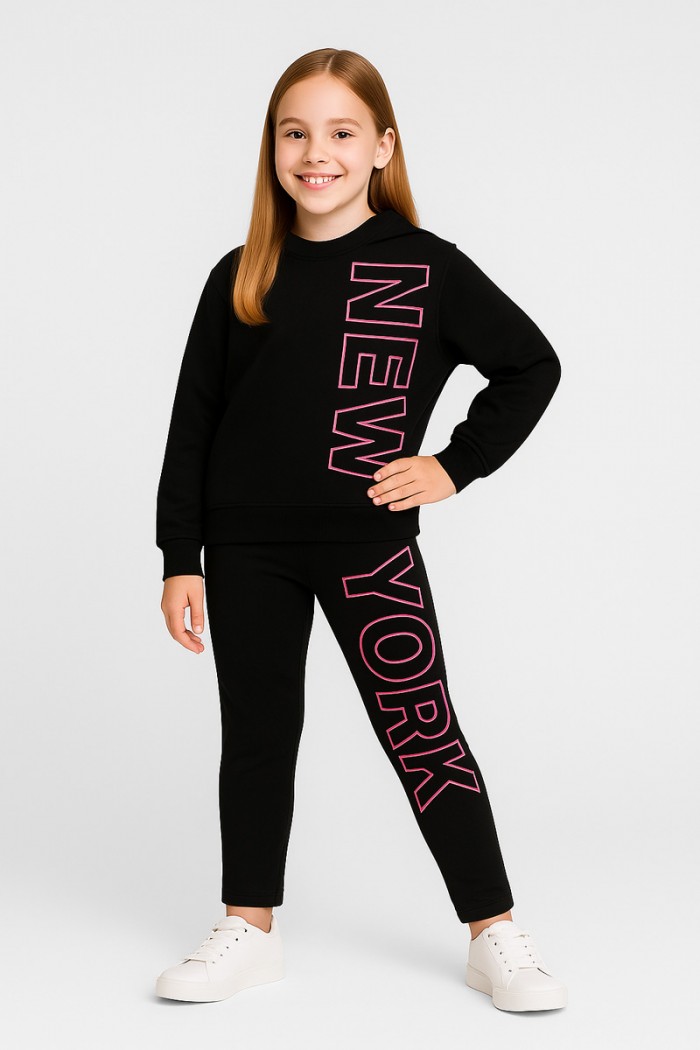 WINTER OVERALLS SET TRAX GIRL 48611 BLACK