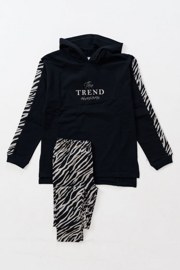 WINTER OVERALLS SET TRAX GIRL 48622 BLACK