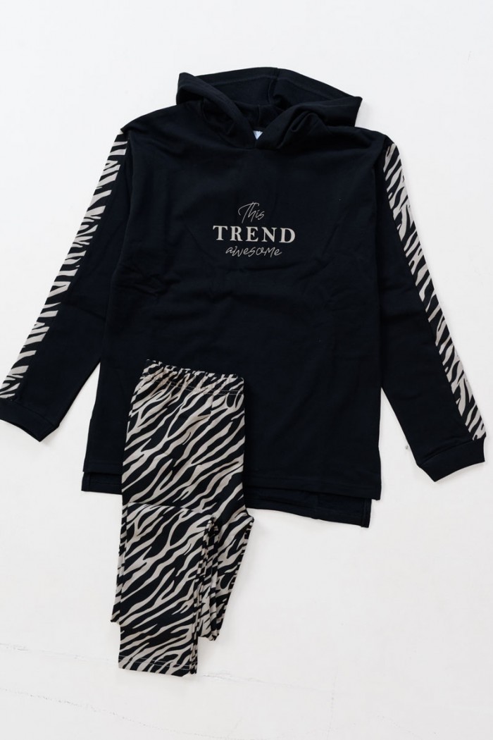 WINTER OVERALLS SET TRAX GIRL 48622 BLACK