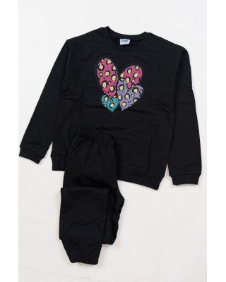 WINTEROVERALL SET TRAX GIRL 48626 SCHWARZ