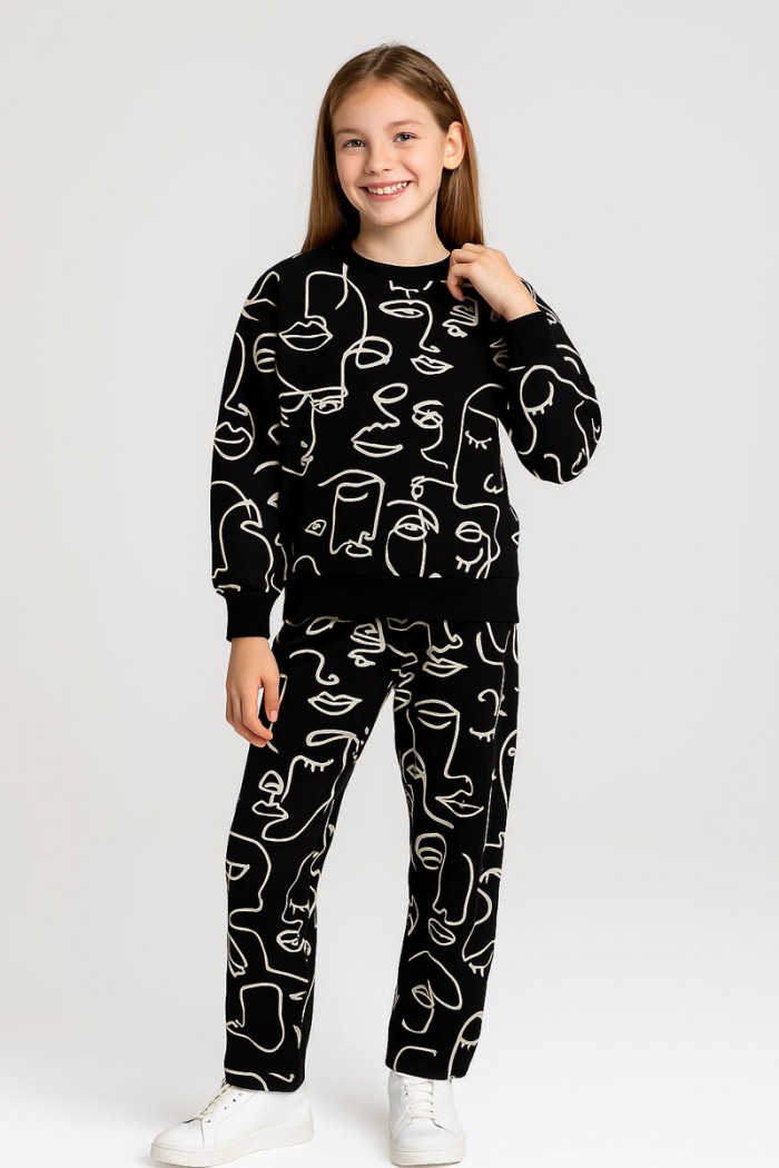 WINTER OVERALLS SET TRAX GIRL 48634 BLACK
