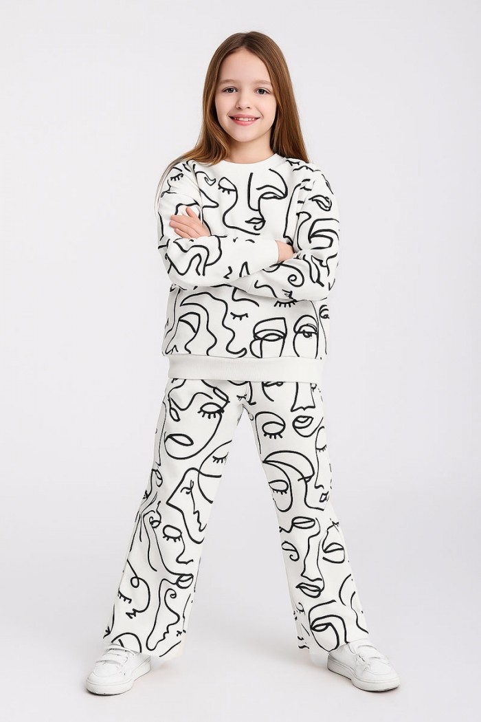 WINTER OVERALLS SET TRAX GIRL 48634 ECRU