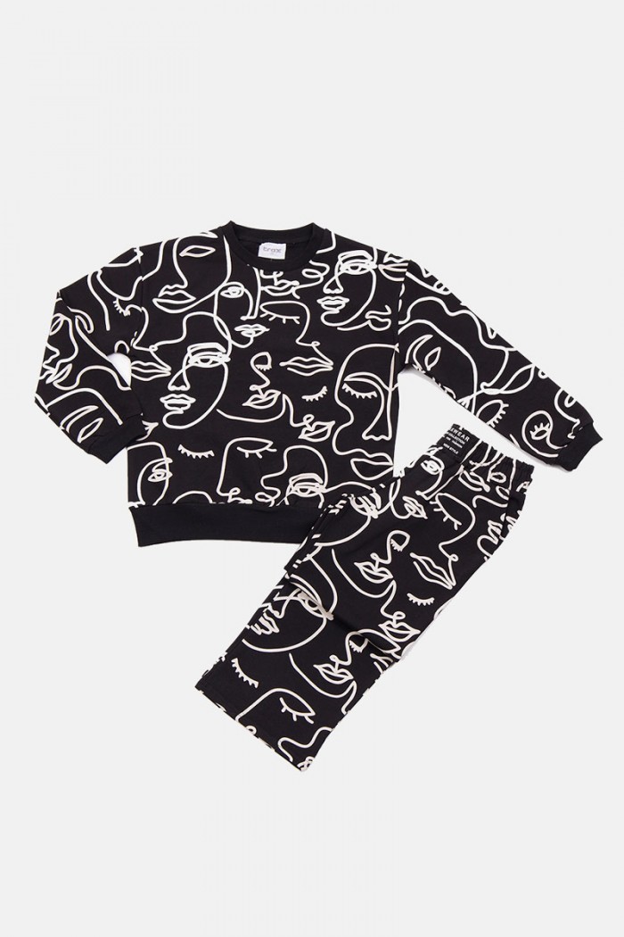 WINTEROVERALL SET TRAX GIRL 48634 SCHWARZ