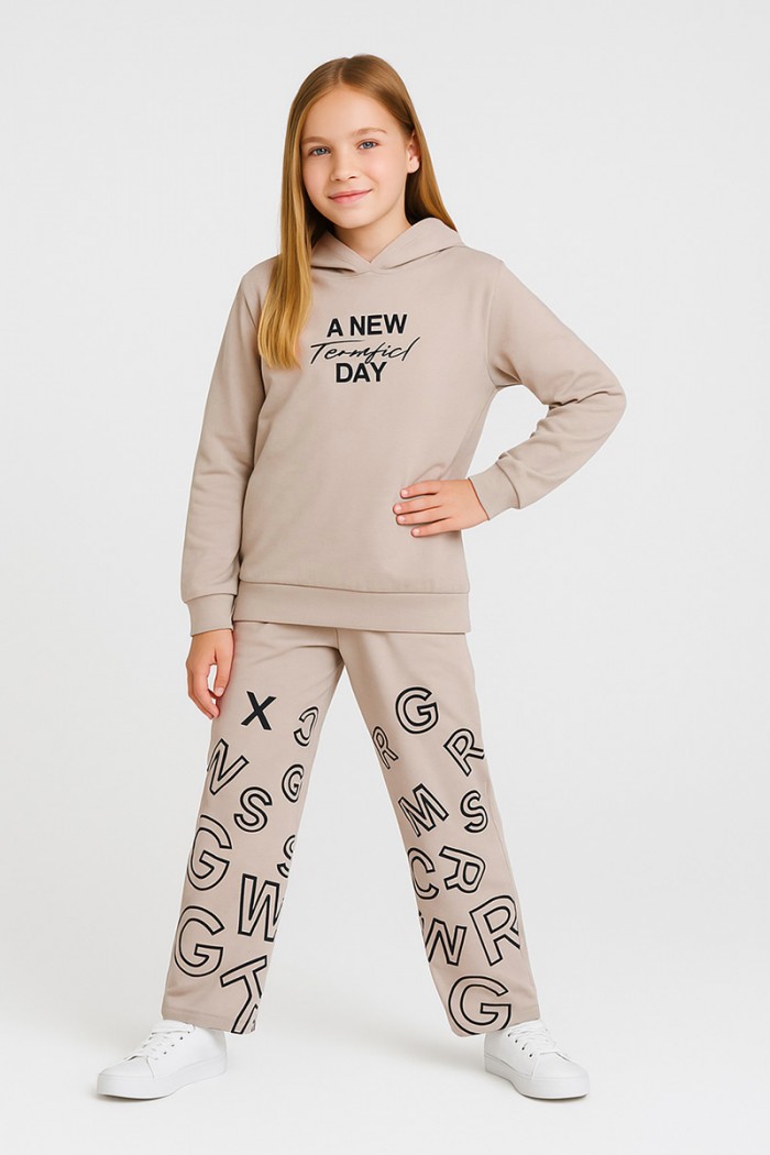 WINTER OVERALLS SET TRAX GIRL 48641 BEIGE