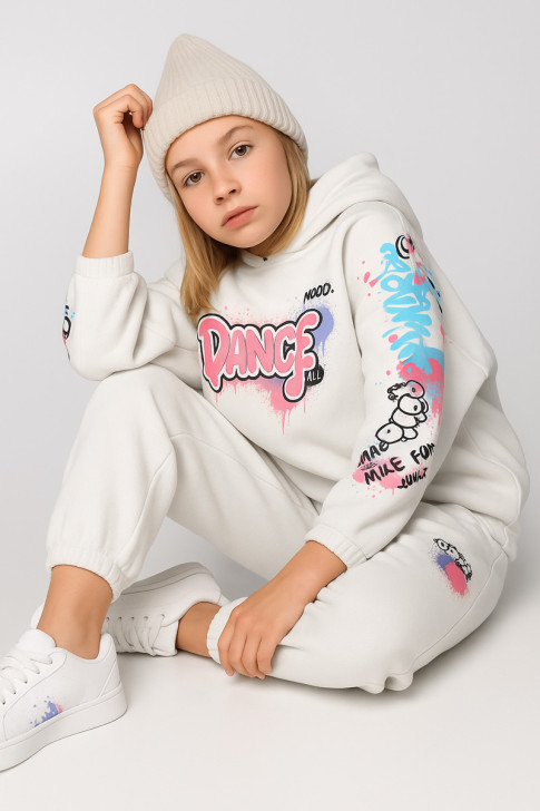WINTER OVERALLS SET TRAX GIRL 48643 CREAM