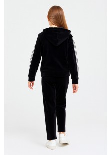 Samt-Overall-Set Mädchen TRAX 48656 SCHWARZ