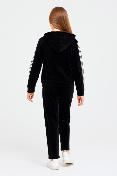 Velvet overalls set girl TRAX 48656 BLACK