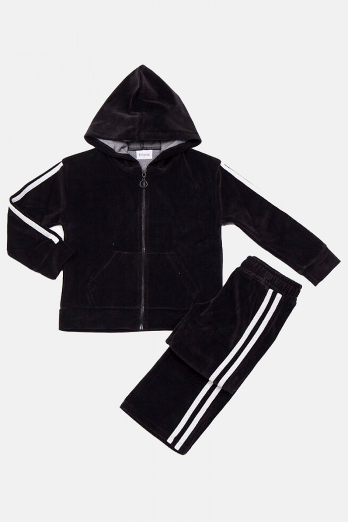 Samt-Overall-Set Mädchen TRAX 48656 SCHWARZ