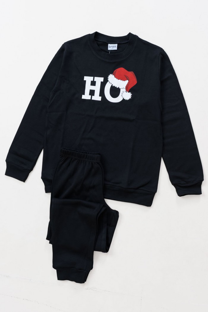 CHRISTMAS PAJAMAS TEENAGE TRAX 48896 BLACK