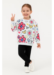 Kinderset mit Leggings Mädchen TRAX 48708 EKROU Kinderset mit Leggings Mädchen TRAX 48708 EKROU