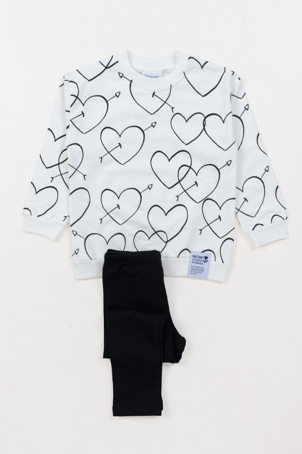 Children's set with leggings girl TRAX 48710 EKROU