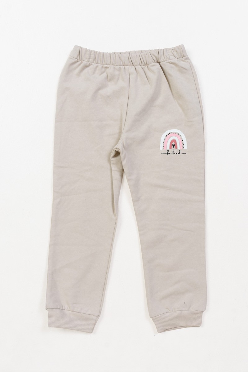 Children's set with leggings girl TRAX 48732 EKROU