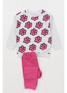 Children's set with leggings girl TRAX 48737 EKROU