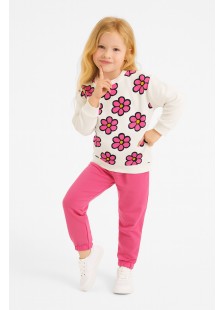 Children's set with leggings girl TRAX 48737 EKROU