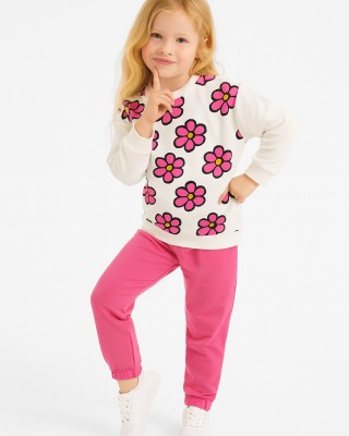 Kinderset mit Leggings Mädchen TRAX 48737 EKROU