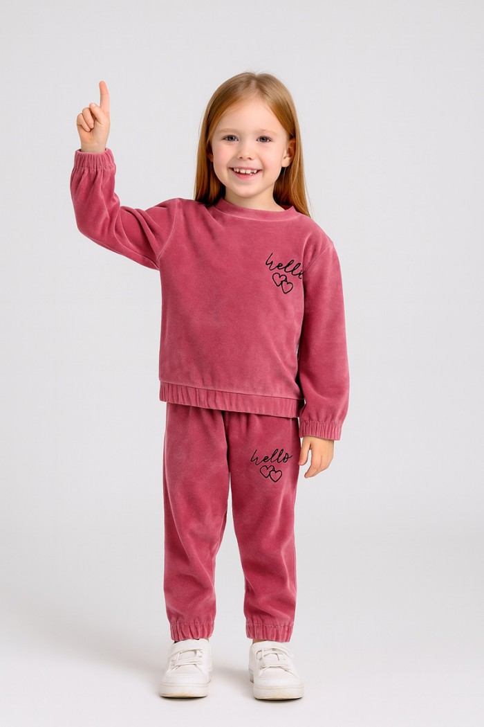 Velvet Overalls set girl TRAX 48745 FUX