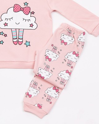 Children's Pajama Pajama check girl TRAX 48792 ROSE